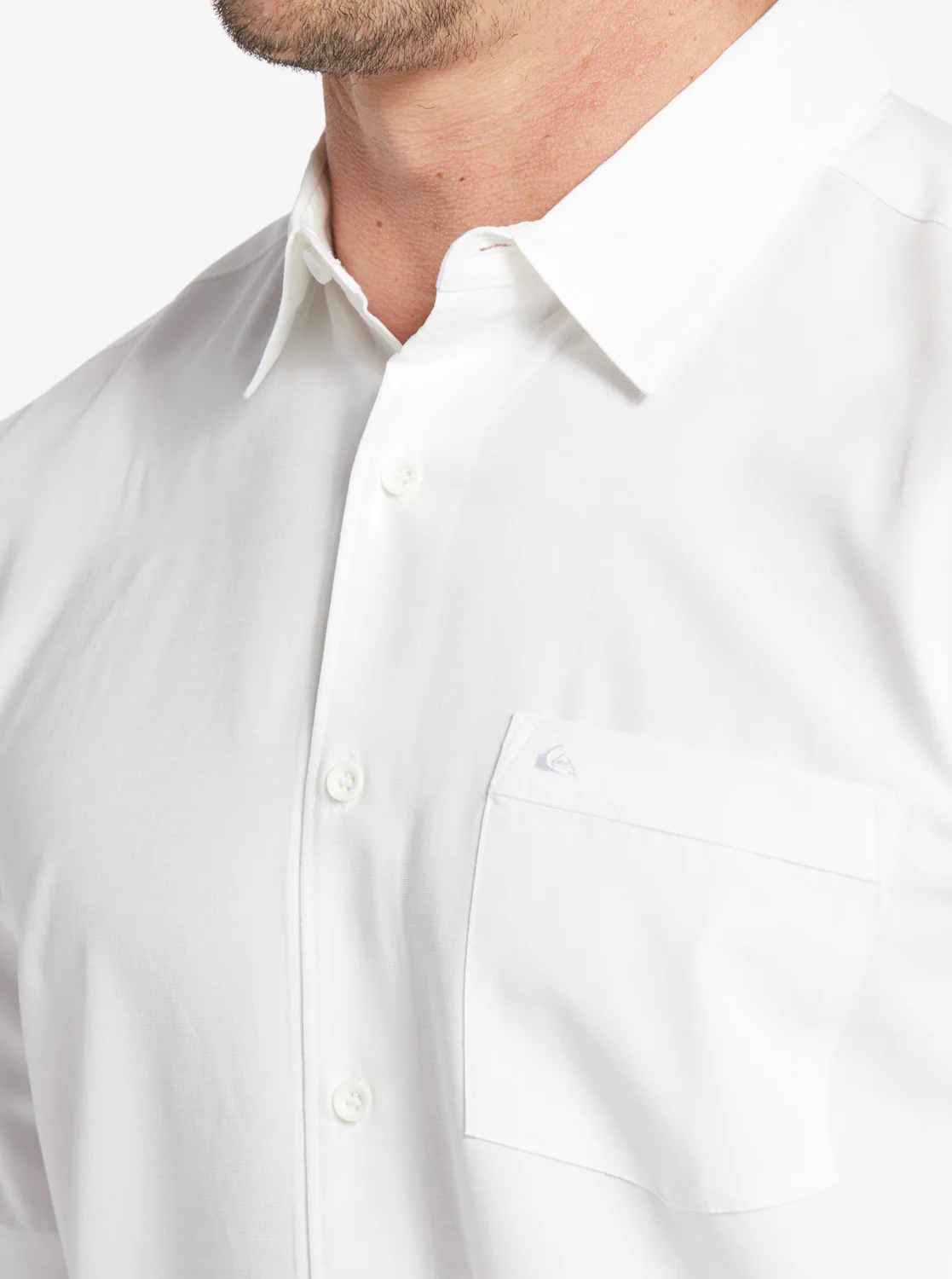 Quiksilver Waterman Centinela Short Sleeve Shirt - White Centinela - Image 3