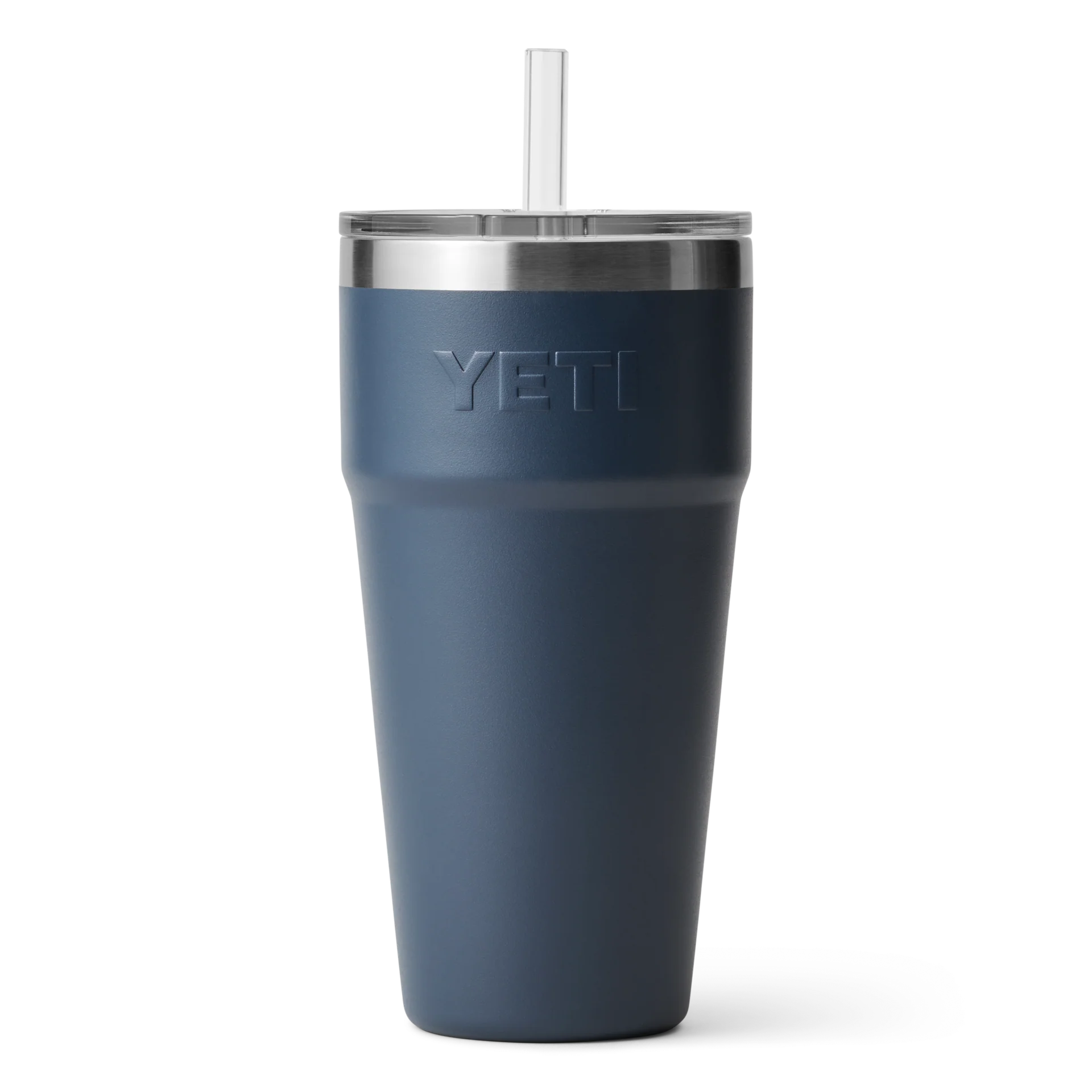 Yeti Rambler 26oz Stackable Cup with Straw Cup - Navy - Image 3