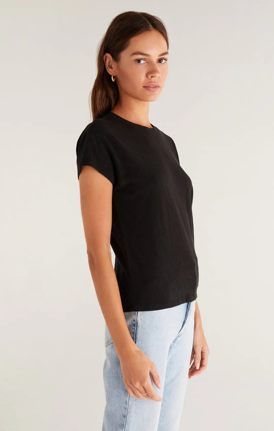 Z Supply Modern Slub Tee - Black - Image 3