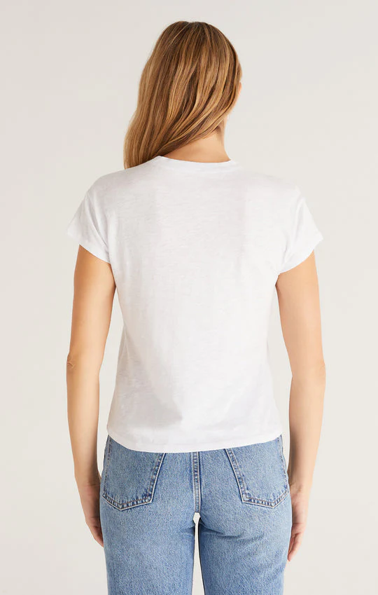 Z Supply Modern Slub Tee - White - Image 3