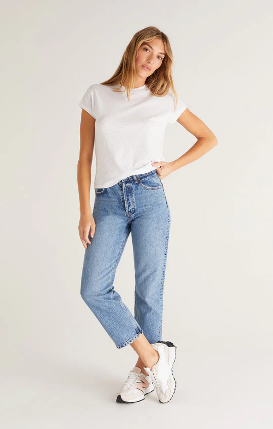 Z Supply Modern Slub Tee - White - Image 4